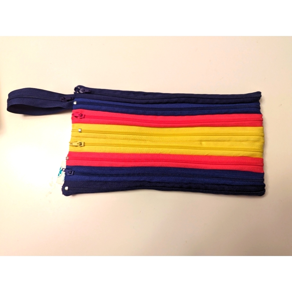 Neon Multi zipper bag